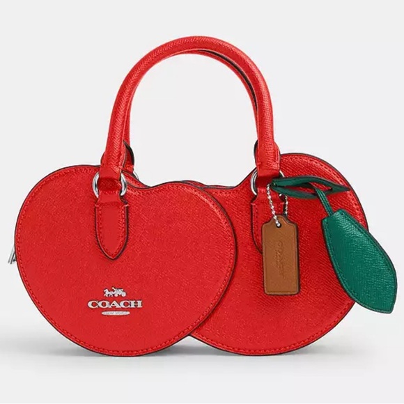 NWT Coach Cherry Crossbody Fruit Summer Handbag Purse Red Leather Crossbody - Picture 2 of 10